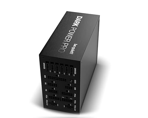 be quiet! Dark Power Pro 13 1600W Power Supply | ATX 3.0, 80 Plus Titanium | Digital Regulation, for PCIe 5.0 and 6+2 Graphics Cards | 2X 12VHPWR Cable Incl | BN501 1600W Titanium ATX3.0