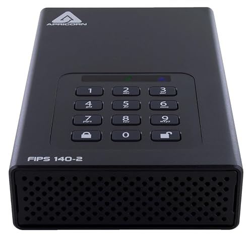 Apricorn Aegis Desktop 4 TB FIPS 140-2 Validated 256-Bit Encrypted Hard Drive (ADT-3PL256F-4000)