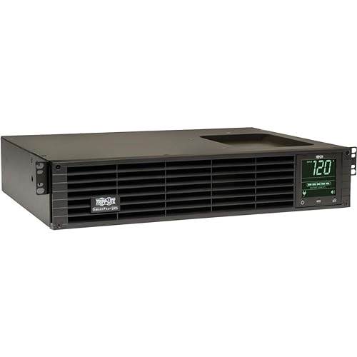 Tripp Lite SMART1500RM2U 1500VA 1350W UPS Smart Rackmount AVR LCD 120V USB DB9 SNMP 2URM, 8 Outlets
