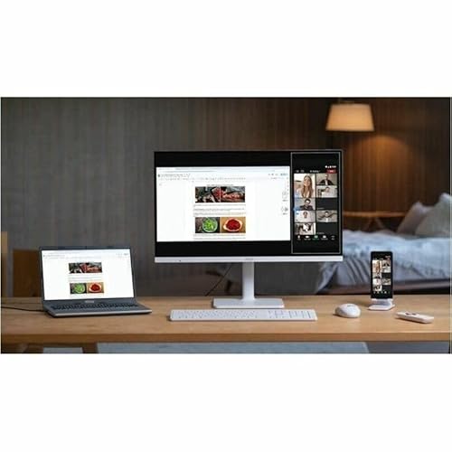 MSI Modern MD27UPSW 27-inch IPS 3840 x 2160 (UHD) Smart Monitor, 60 Hz, Adaptive-Synch, HDR Ready, HDMI, DisplayPort, USBC 65W Power Delivery, VESA Mountable, Height Adjustable, Speaker, White