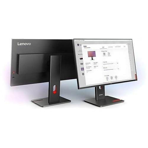 Lenovo ThinkVision T24-40 24" Class Webcam Full HD LED Monitor - 16:9 - Raven Black - 23.8" Viewable - in-Plane Switching (IPS) Technology - WLED Backlight - 1920 x 1080-16.7 Million Colors - 250 Ni