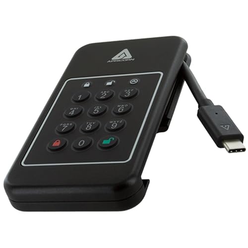 Apricorn 1TB Aegis NVX - Ultra high Speed Ruggedized SSD, USB 3.0 encrypted Drive (ANVX-1TB)