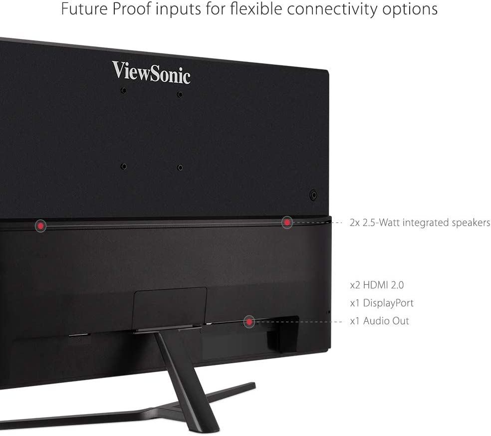 ViewSonic VX3211-4K-MHD 32 Inch 4K UHD Monitor with 99% sRGB Color Coverage HDR10 FreeSync HDMI and DisplayPort 32-Inch 4K UHD