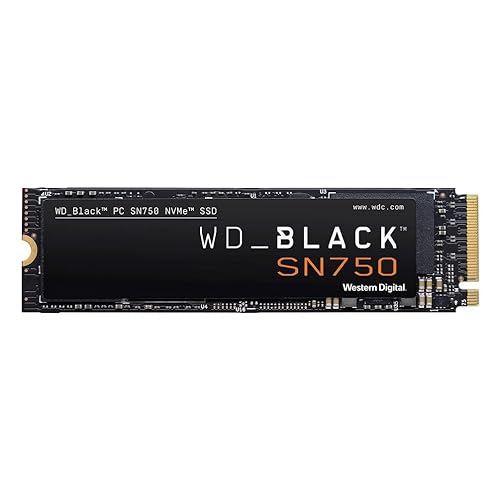 Western Digital WD Black NVME SN750 500 GB M.2 2280-S3-M PCIe Gen3 Internal Solid State Drive (WDS500G3X0C)