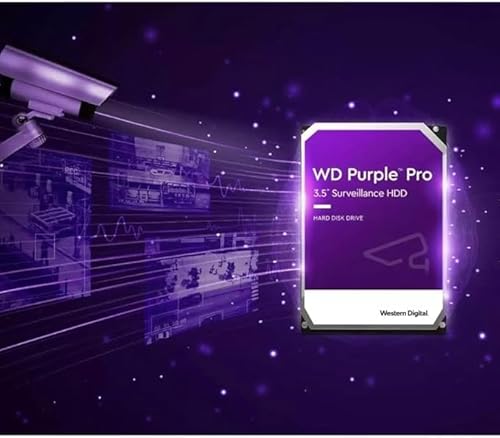 Western Digital 26TB WD Purple Pro Surveillance Internal Hard Drive HDD - SATA 6 Gb/s, 512 MB Cache, 3.5" - WD260PURP