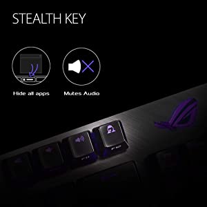 ASUS ROG Strix Scope TKL Deluxe 80% RGB Gaming Mechanical Keyboard, Cherry MX Red Switches, ABS Keycaps, Detachable Cable, Wider Ctrl Key, Stealth Key, Wrist Rest, Macro Support-Black