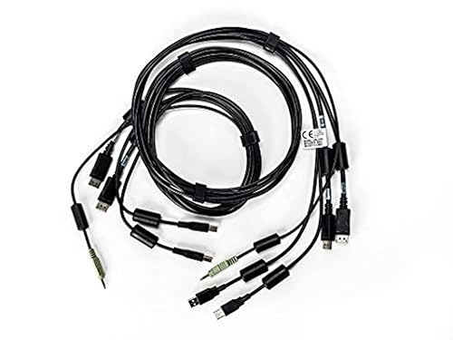 AVOCENT Vertiv Dual USB Keyboard and Mouse, Dual DisplayPort and Audio Cable, 6 ft. for Vertiv SV and SC Series Switches - 6 ft, Dual Display, DisplayPort, 2 x USB, 1 x Audio, Secure KVM with DPP cable