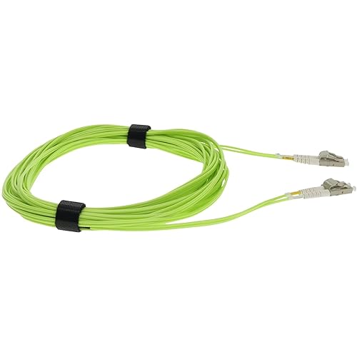 AddOn 2m LC (Male) to LC (Male) Lime Green OM5 Duplex Fiber OFNR (Riser-Rated) Patch Cable