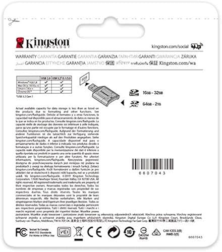 Kingston 64GB SDXC Canvas React Plus 300MB/s Read UHS-II, C10, U3, V90 Memory Card (MLPR2/64GBCR)