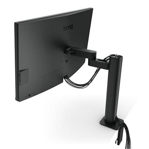BenQ PD3205UA Ergo Arm 32 4K UHD | 99% Rec. 709 & sRGB | IPS | Built-in Ergo Mount | ICCSync | Uniformity | Delta E=3 | Calibration Report | AQCOLOR | Pantone | USB-Hub | USB-C (90W) 32 UHD | Mac- Ready Ergo Arm Mount