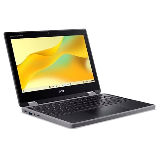 Acer Chromebook Spin 311 R724T R724T-K70P 11.6 Touchscreen Convertible 2 in 1 Chromebook - HD - MediaTek MT8 MT8186TV/AZA - 8 GB - 64 GB Flash Memory - English (US) Keyboard - Black - MediaTek Chip
