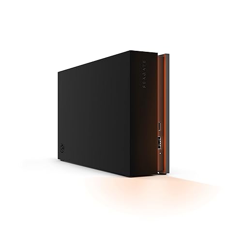 Seagate FireCuda Gaming Hub External Hard Drive HDD 16TB - USB 3.2, Customizable RGB LED Lighting, Dual Forward-Facing USB for Desktop PC with Rescue Services (STKK16000400) FireCuda Gaming Hub 16TB