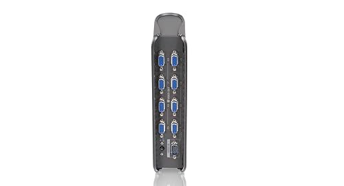 IOGEAR 8-Port VGA Video Splitter and Signal Booster GVS78 (Black)