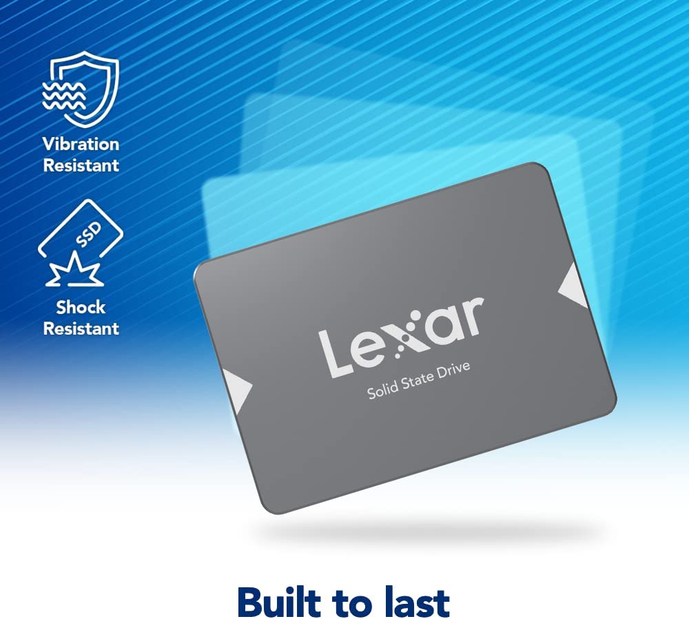 Lexar NS100 512GB 2.5” SATA III Internal SSD, Solid State Drive, Up to 550MB/s Read (LNS100-512RBNA) 512GB NS100 SATA3