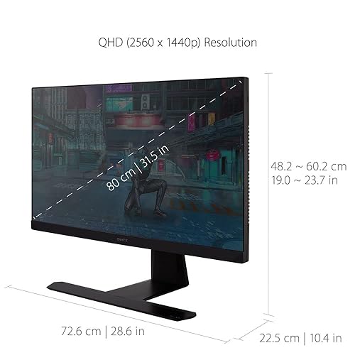 ViewSonic Elite XG320Q 32 Inch 1440p 0.5ms 175Hz Gaming Monitor with GSYNC Compatible, HDR600, 99% AdobeRGB, HDMI, DisplayPort and Advanced Ergonomics for Esports , Black