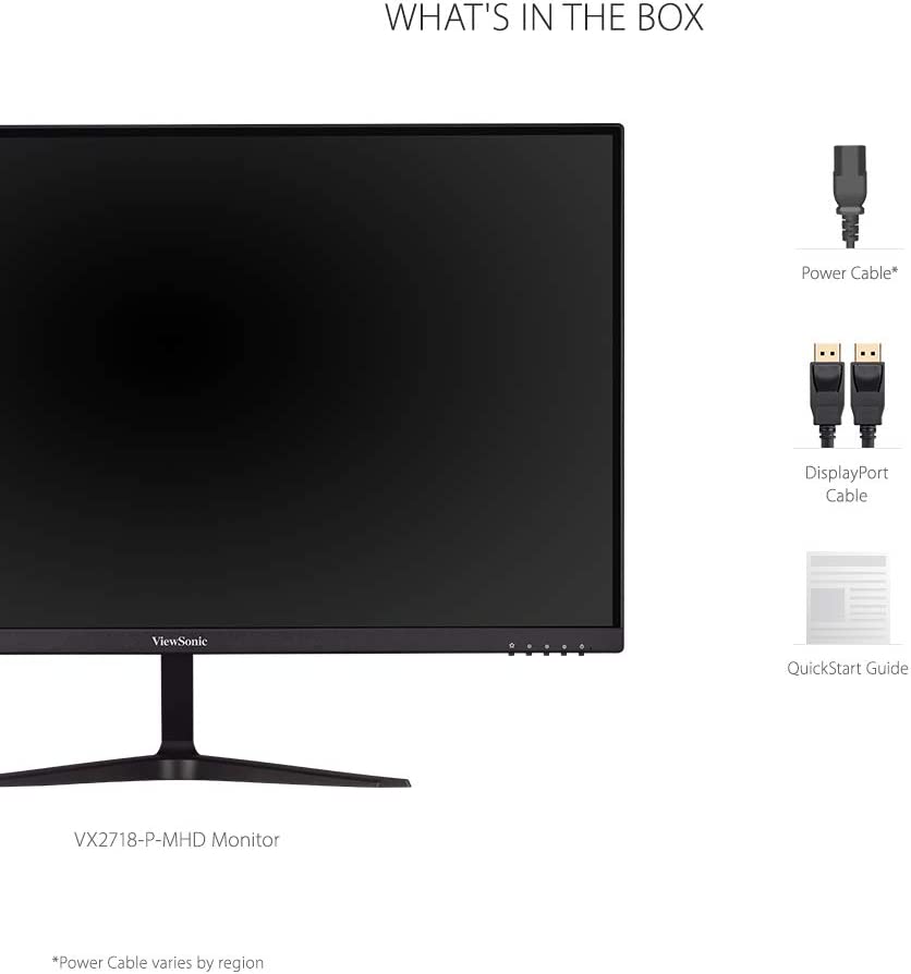 ViewSonic OMNI VX2718-P-MHD 27 Inch 1080p 1ms 165Hz Gaming Monitor with Adaptive Sync, Eye Care, HDMI and DisplayPort 27 Inch FHD 165Hz