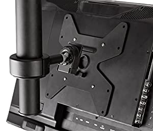 ATDEC TH-1040-CTS Telehook Drop Length Adjustable Ceiling Mount for Displays up to 55-Pound, 35.4-Inch or 900mm, Black