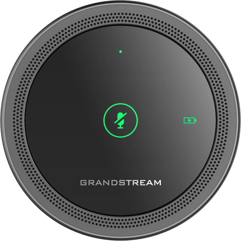 Grandstream GMD1208 Desktop Wireless Expansion Microphone, Bluetooth, 1500mA Li-ion Battery, 8 Omni Microphones, Opus