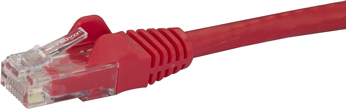 StarTech.com 75ft CAT6 Ethernet Cable - Red CAT 6 Gigabit Ethernet Wire -650MHz 100W PoE RJ45 UTP Category 6 Network/Patch Cord Snagless w/Strain Relief Fluke Tested UL/TIA Certified (N6PATCH75RD) Red 75 ft / 22.8 m 1 Pack