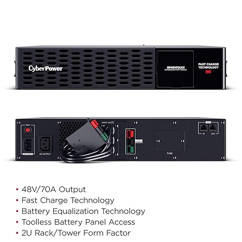 CyberPower BP48VP2U03 Extended Battery Module, 48V/70A, 2U Rack/Tower EBM 48V/70A BAT