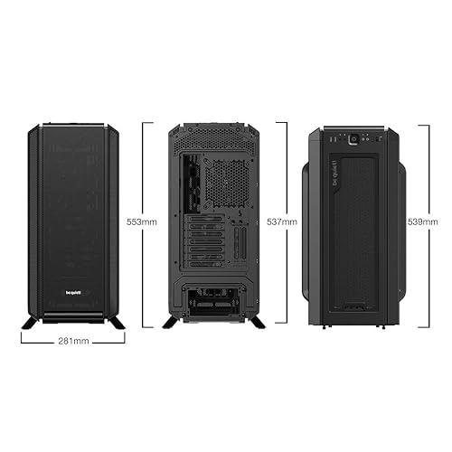 be quiet! Silent Base 802 Window ATX Midi Tower PC Case| 3 Pre-Installed Pure Wings 2 Fans | Sound Insulated | Tempered Glass Window | Black | BGW39 BGW39 Fans
