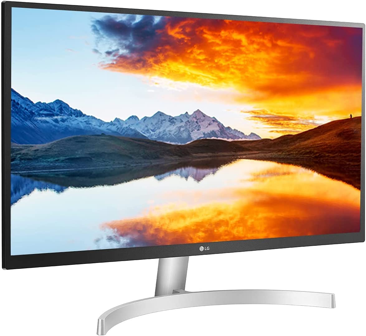 LG UHD 27-Inch Computer Monitor 27UL500-W, IPS Display with AMD FreeSync and HDR10 Compatibility, White 27 inch UHD Tilt