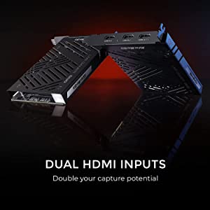 AVerMedia Live Gamer Duo. Dual HDMI 1080p PCIe Video Capture Card, Stream with 4k60 HDR and FHD 240fps Pass-Through, Work with DSLR, Xbox Series x/s, PS5, Nintendo Switch, Windows 11 (GC570D) 1080p60 Dual HDMI