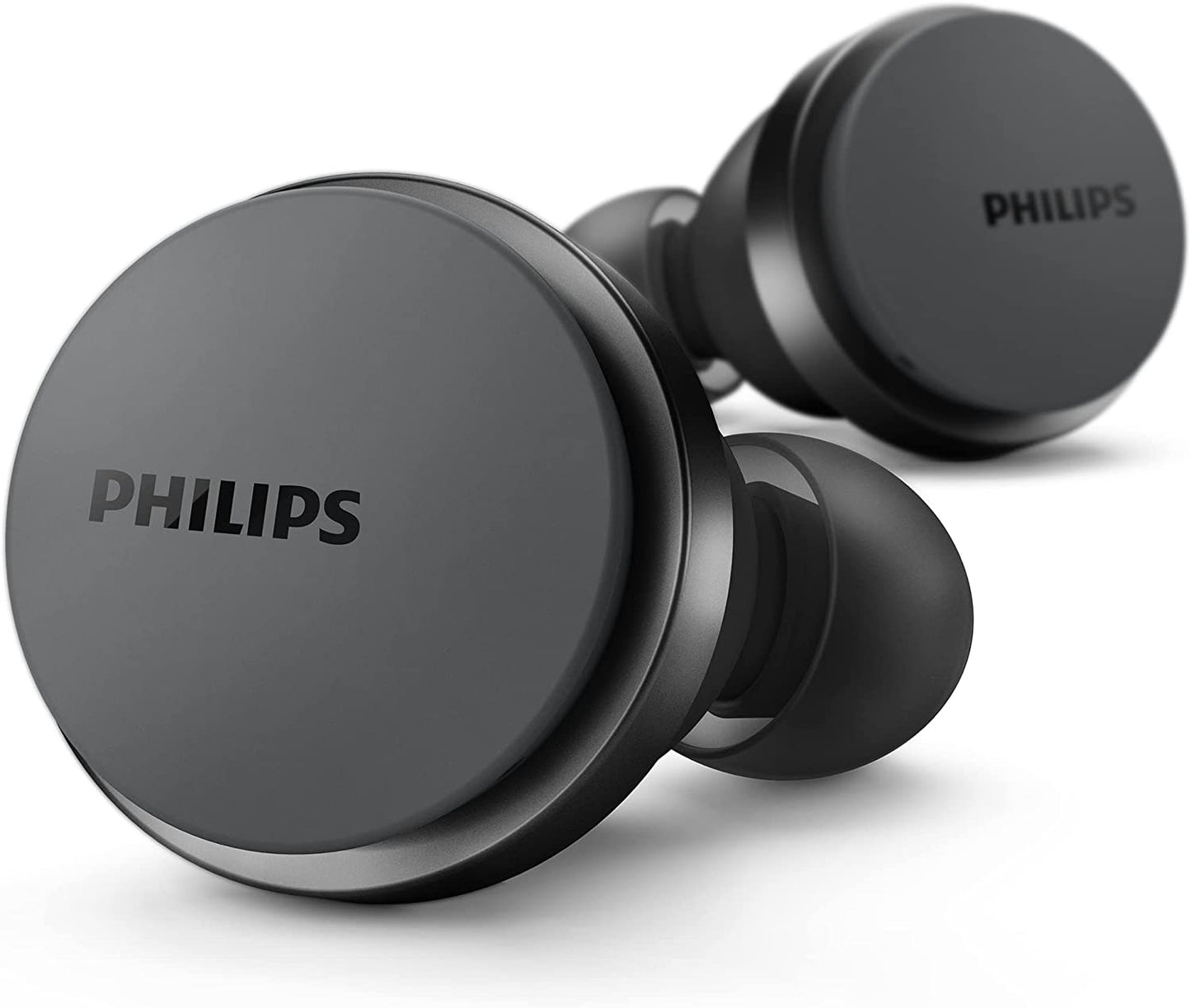 Audio Philips T8506 True Wireless Headphones with Noise Canceling Pro (ANC), Wind Noise Reduction & Bluetooth Multipoint Connectivity, Black