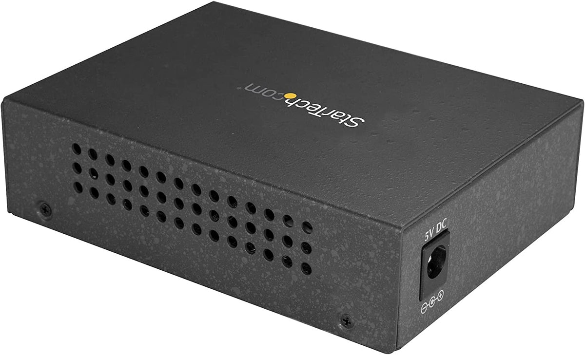 StarTech.com Singlemode (SM) SC Fiber Media Converter for 10/100/1000 Network - 10km - Gigabit Ethernet - 1310nm - w/Auto Negotiation (MCMGBSCSM10) 1"x4.1"x2.8" No Chassis Mount