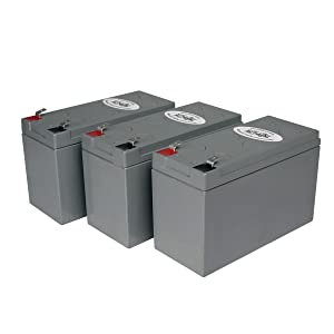 Tripp Lite Replacement Battery Cartridges Three Pack for Select Tripp Lite and Other Major UPS Brands, 18-Month Warranty (RBC53) Three Battery Cartridges