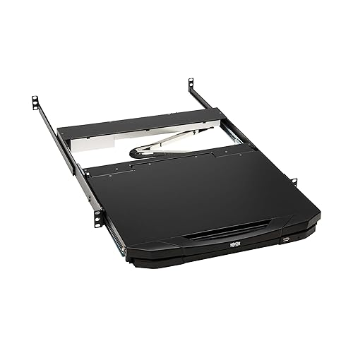 Tripp Lite Rackmount KVM Console, Short Depth 1U Rack Mount Monitor Keyboard Splitter, 18.5 HD LCD Screen, HDMI & USB Ports - Windows, Mac, Linux, & Sun Compatible - 1-Year Warranty (B021-SWHD-K)