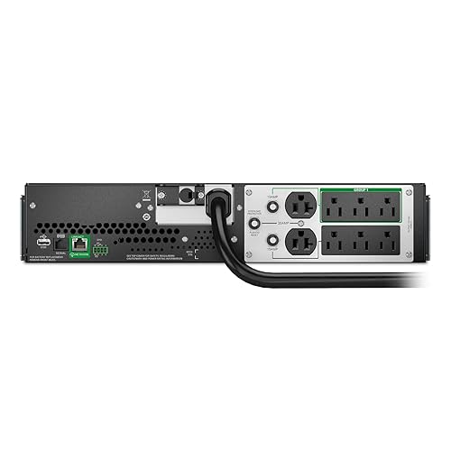 APC Smart-UPS 3000VA Lithium Ion UPS with Network Management Card, SMTL3000RM2UCNC, Pure Sine Wave, Network Uninterruptible Power Supply, 120V 3000VA No NMC UPS