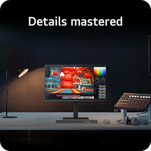 LG 27U730A 27” 4K UHD Ultrafine™ IPS Monitor, HDR10, DCI-P3 90%, USB-C 90W PD, Height/Tilt/Swivel Stand, Virtually Borderless, LG Switch, Eye Care, Mac & PC Compatible