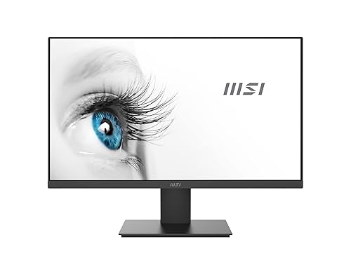 MSI PRO MP245V, 24", 1920 x 1080 (FHD) IPS, FreeSync, HDR Ready, 100Hz, TUV Certified Eyesight Protection, 1ms, VGA, HDMI