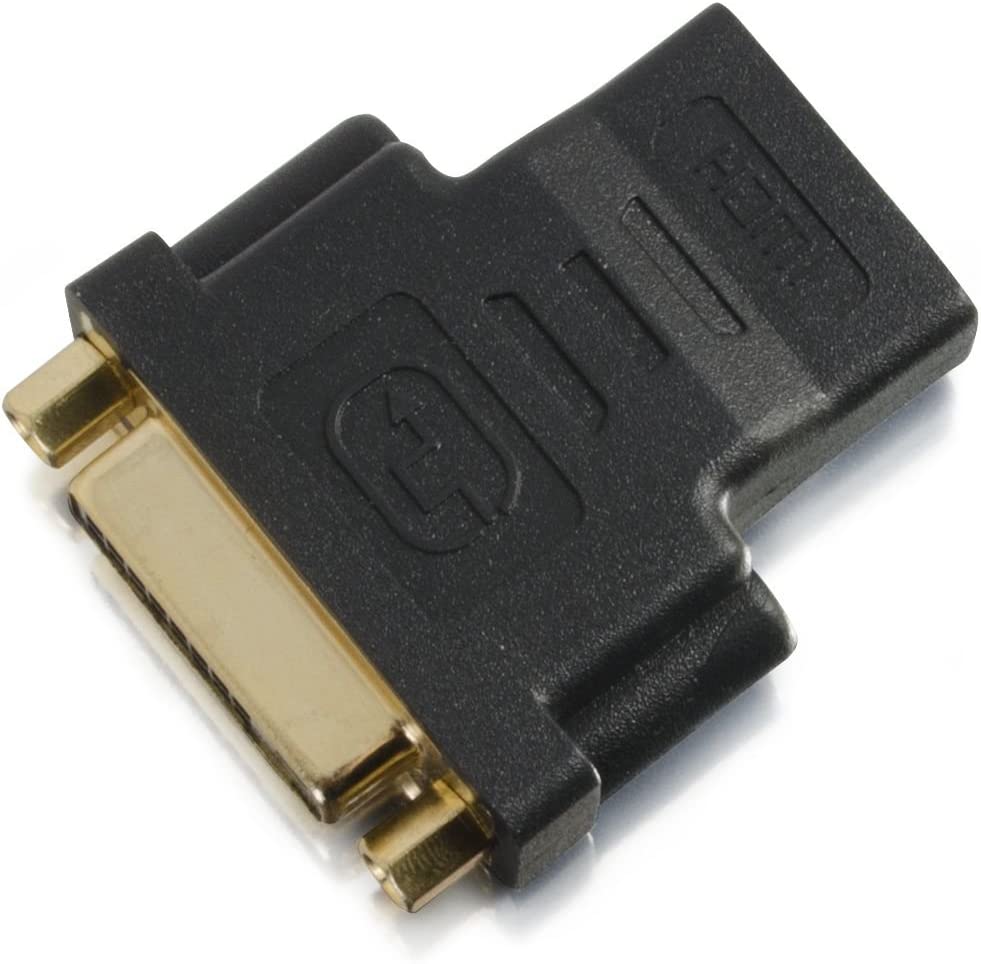 C2g/ cables to go C2G DVI to HDMI Cable, HDMI Adapter, Female to Female Adapter, Black, Cables to Go 18402 HDMI Female to DVI Female