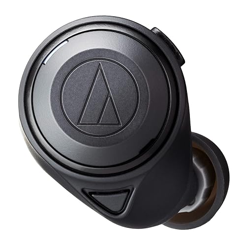 Audio-Technica ATH-CKS50TW Wireless Headphones - Noise Cancelling Earbuds with Long Battery Life and Wireless Charging Case, Black, in-Ear (eartips Included for XS, S, M, L), ATHCKS50TWBK