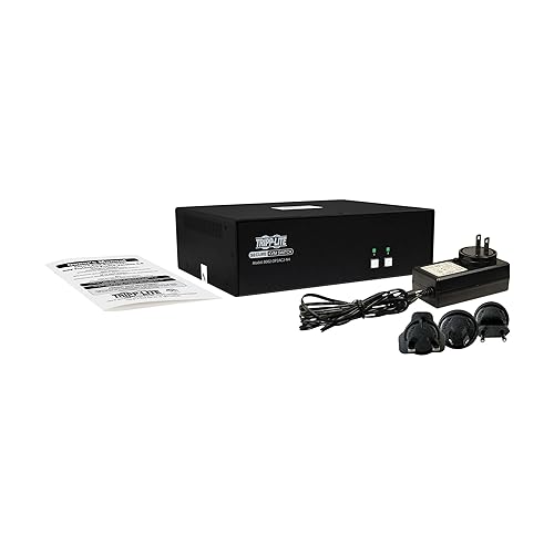 Tripp Lite Secure KVM Switch 2-Port Dual-Head DisplayPort, US Government NIAP-Certified PP4.0 Security, Common Access Card (CAC) Port, 4K @ 30Hz Video, TAA Compliant, 3-Year Warranty (B002-DP2AC2-N4) DisplayPort 2-Port CAC Port