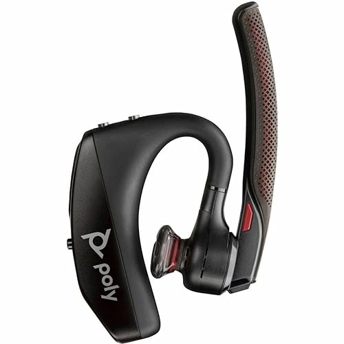 Poly Voyager 5200 Office Headset +USB-C to Micro USB Cable TAA - Alexa - Mono - Wireless - Bluetooth - 98.4 ft - 100 Hz to 20 kHz - On-ear - Monaural - In-ear - MEMS Technology, Omni-directional, Nois