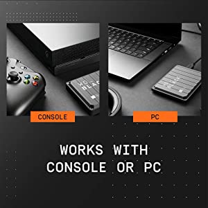Western digital WD_BLACK 5TB P10 Game Drive - Portable External Hard Drive HDD, Compatible with Playstation, Xbox, PC, & Mac - WDBA3A0050BBK-WESN 5TB Game Drive for PC, Playstation & Xbox HDD