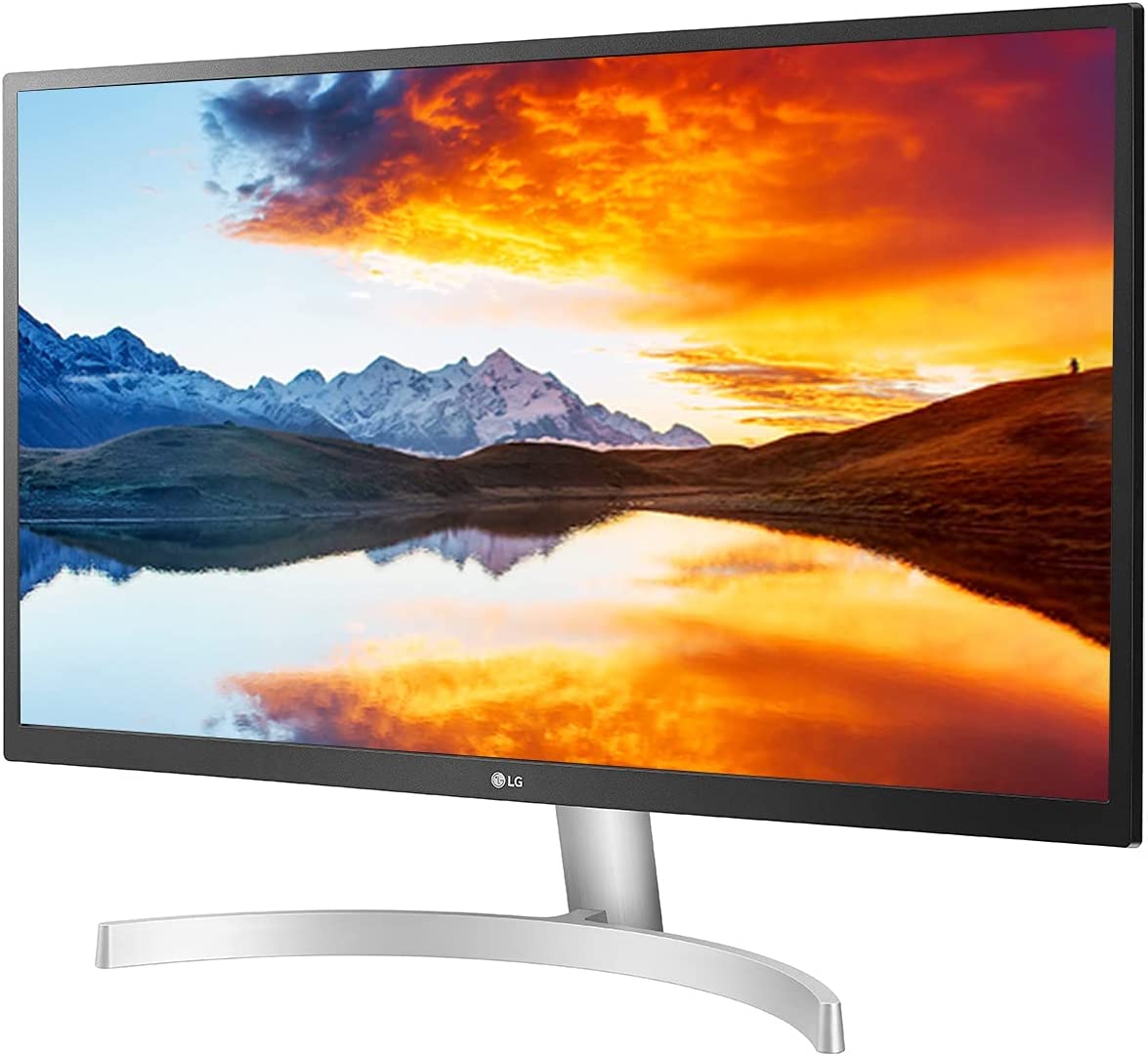 LG UHD 27-Inch Computer Monitor 27UL500-W, IPS Display with AMD FreeSync and HDR10 Compatibility, White 27 inch UHD Tilt