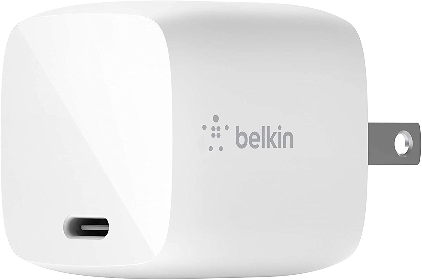 Belkin USB-PD GaN Charger 30W(USB-C Fast Charger for iPhone,MacBook Air,iPad Pro,Pixel, Galaxy, More) iPhone Fast Charger, USB-C Power Delivery with 1M(3.3ft) PVC USB-C to Lightning Cable (WCH001dq) Includes PVC USB-C to Lightning Cable
