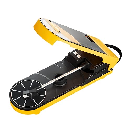 Audio-Technica AT-SB727 Sound Burger Portable Bluetooth Turntable (Yellow), with USB-C Charging and up to 12 Hours of Spinning