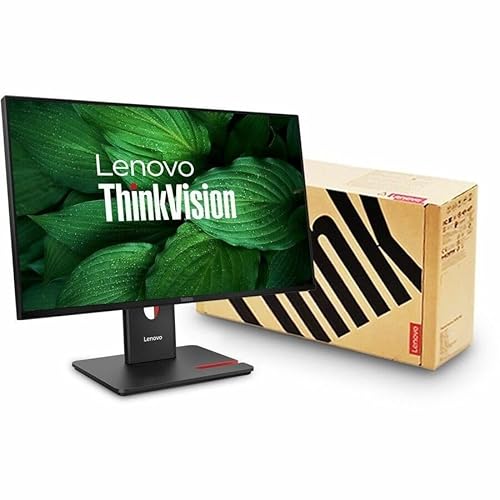 Lenovo ThinkVision T24-40 24" Class Webcam Full HD LED Monitor - 16:9 - Raven Black - 23.8" Viewable - in-Plane Switching (IPS) Technology - WLED Backlight - 1920 x 1080-16.7 Million Colors - 250 Ni