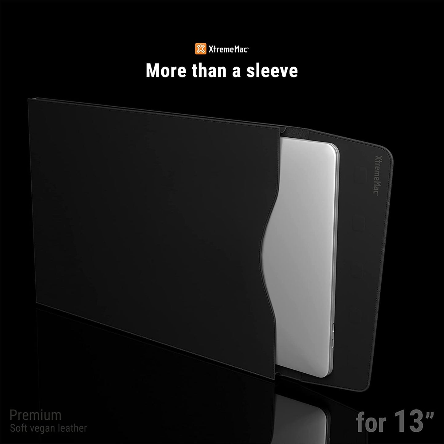XtremeMac Sleeve - Portable MacBook Pro 13 Sleeve with Integrated USB C hub, 9 Connections - high-end multiport Adapter with 1x Ethernet, 3X USB 3.0, 2X USB-C, 1x 4K HDMI, SD / TF Card Reader