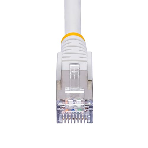 StarTech.com 15ft White CAT8 Ethernet Cable, Snagless RJ45, 25G/40G, 2000MHz, 100W PoE++, S/FTP, 26AWG Pure Bare Copper, LSZH