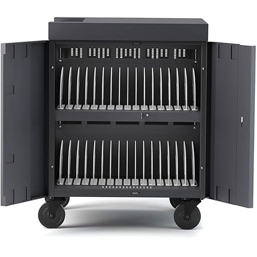 Bretford Cube Cart for 32 Netbooks/Tablets Gray, Charcoal (TVC32PAC-CK)