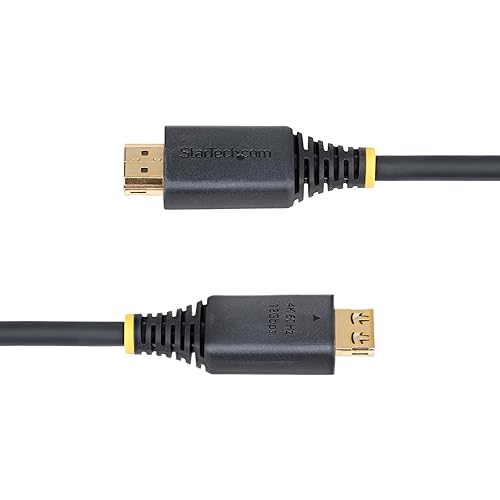 StarTech.com 3ft (0.9m) High Speed HDMI Cable with Gripping Connectors, 4K 60Hz/1440p 144Hz, 18Gbps, UHD HDMI 2.0 Cord, TPE Jacket