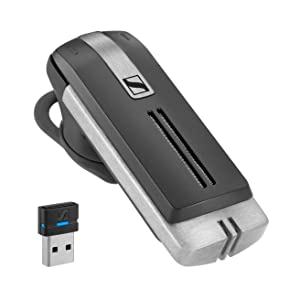 Epos Sennheiser Presence Grey UC (508342) - Dual Connectivity, Single-Sided Bluetooth Headset for Mobile Device & Softphone/PC Connection, with Carrying Case and USB Dongle (Black)