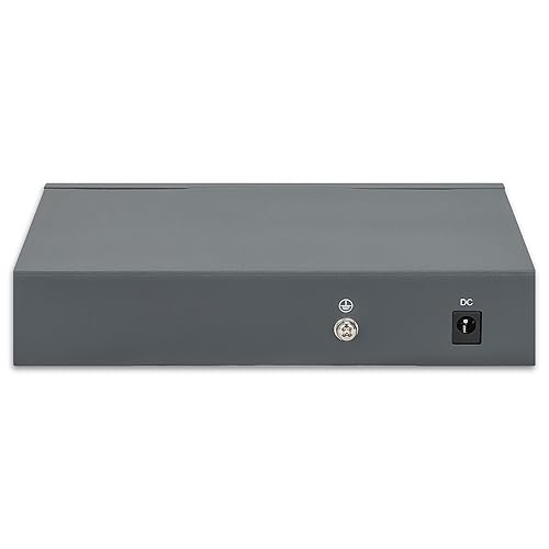 Intellinet PoE++ Powered 5 Port Gigabit Ethernet Switch with PoE Passthrough - 65W Power Budget via AC Power & 95W Power Budget via POE PD, 30W per Port, Fanless & Quiet–3 Yr Mfg Warranty-561808