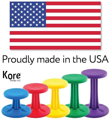 Kore Design KOR599 Kids Wobble Chair Height 14", Purple Purple kids (14in tall)